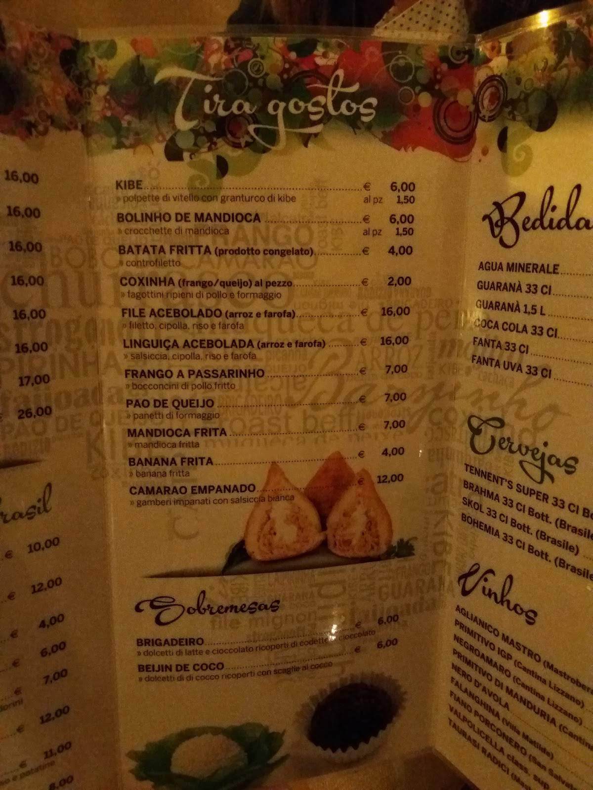 Menu di Jacaré 