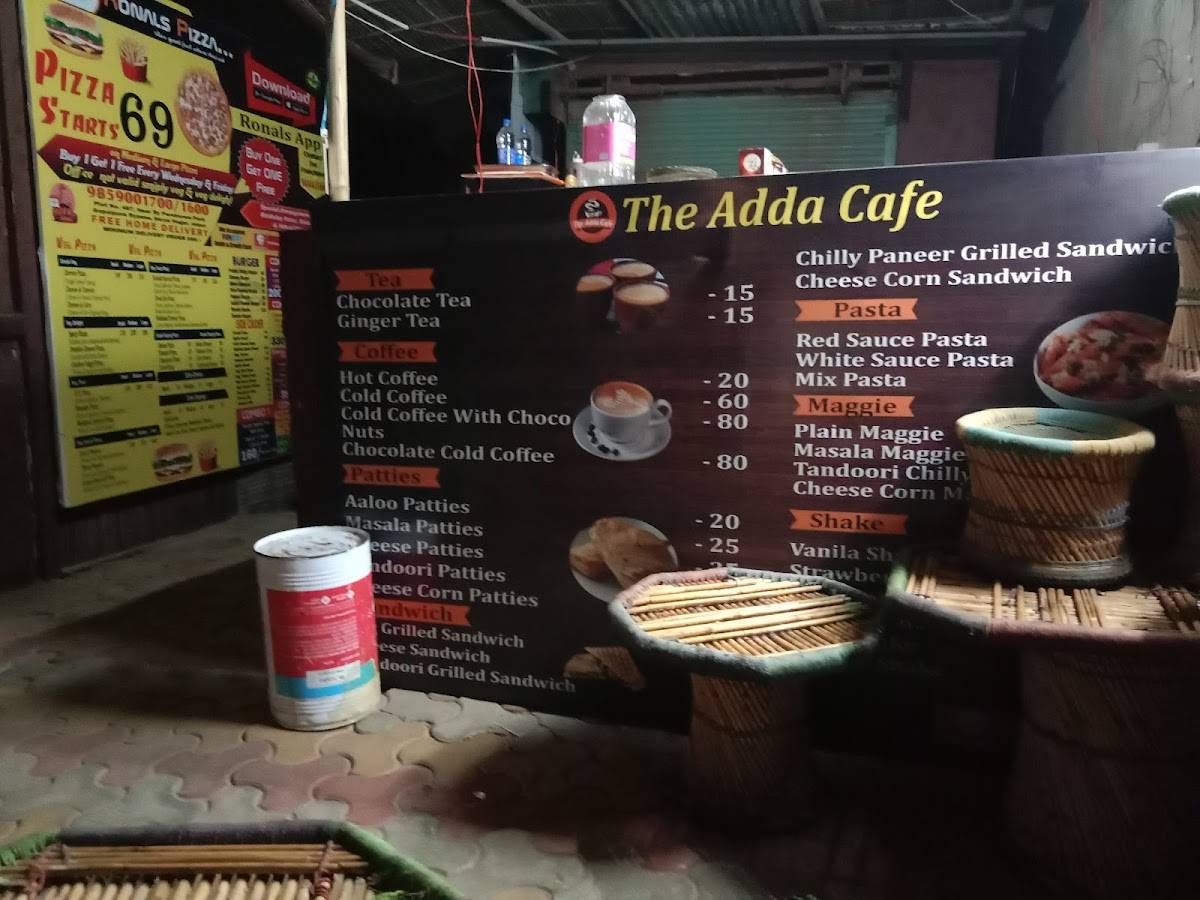 Ronals'pizza menu