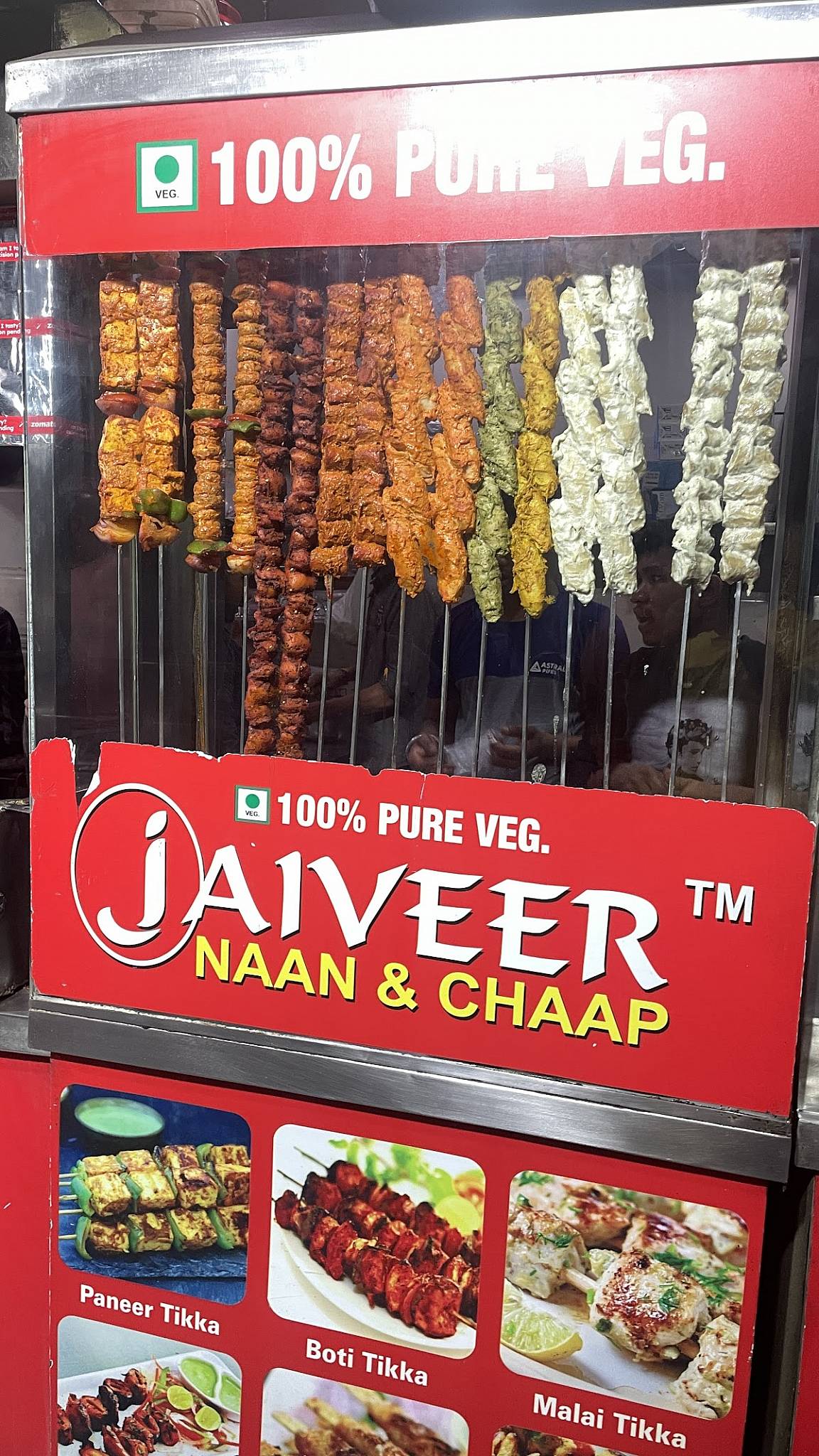 Jaiveer Naan & Chaap menu