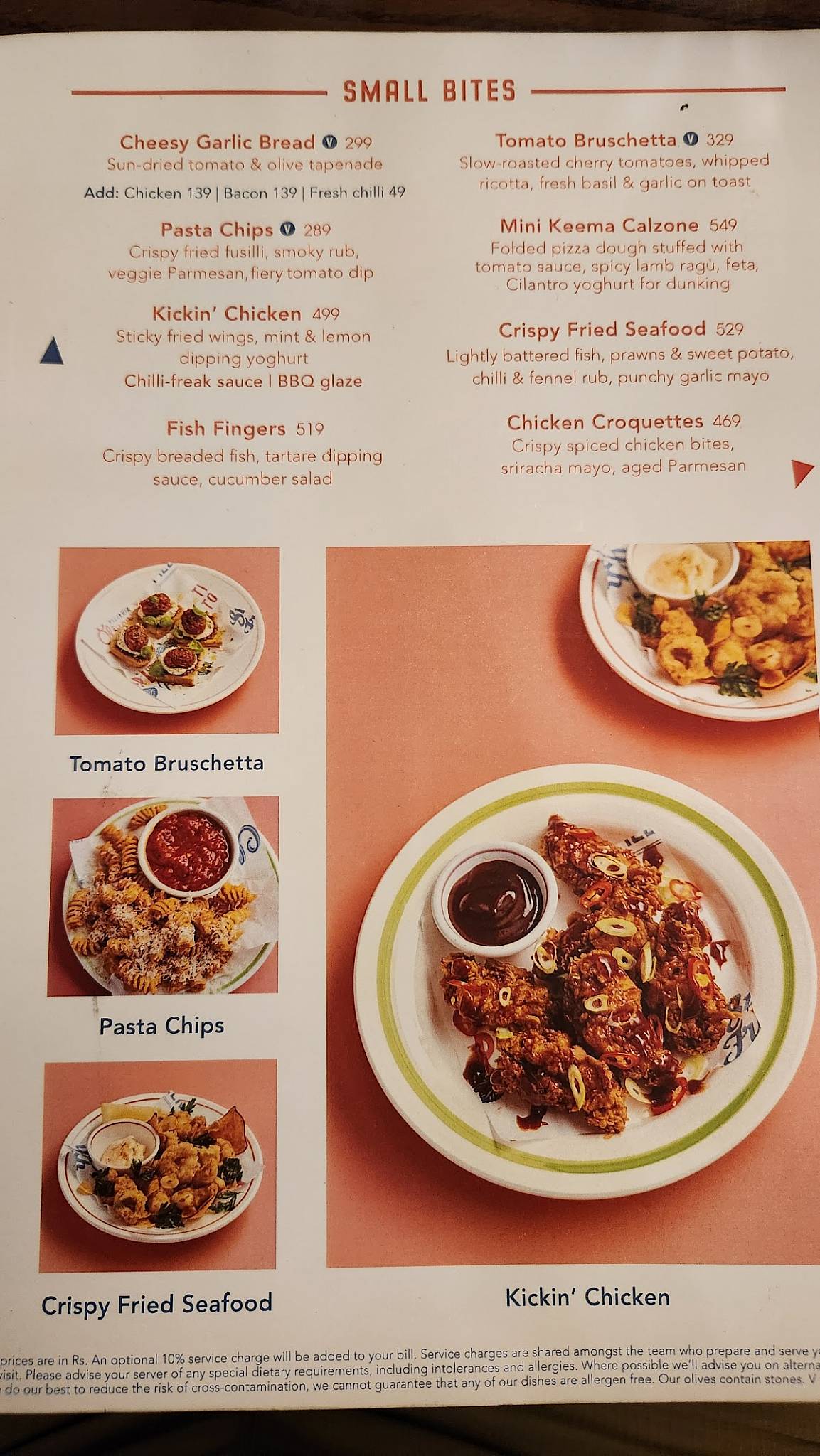 Jamie Oliver's Pizzeria menu