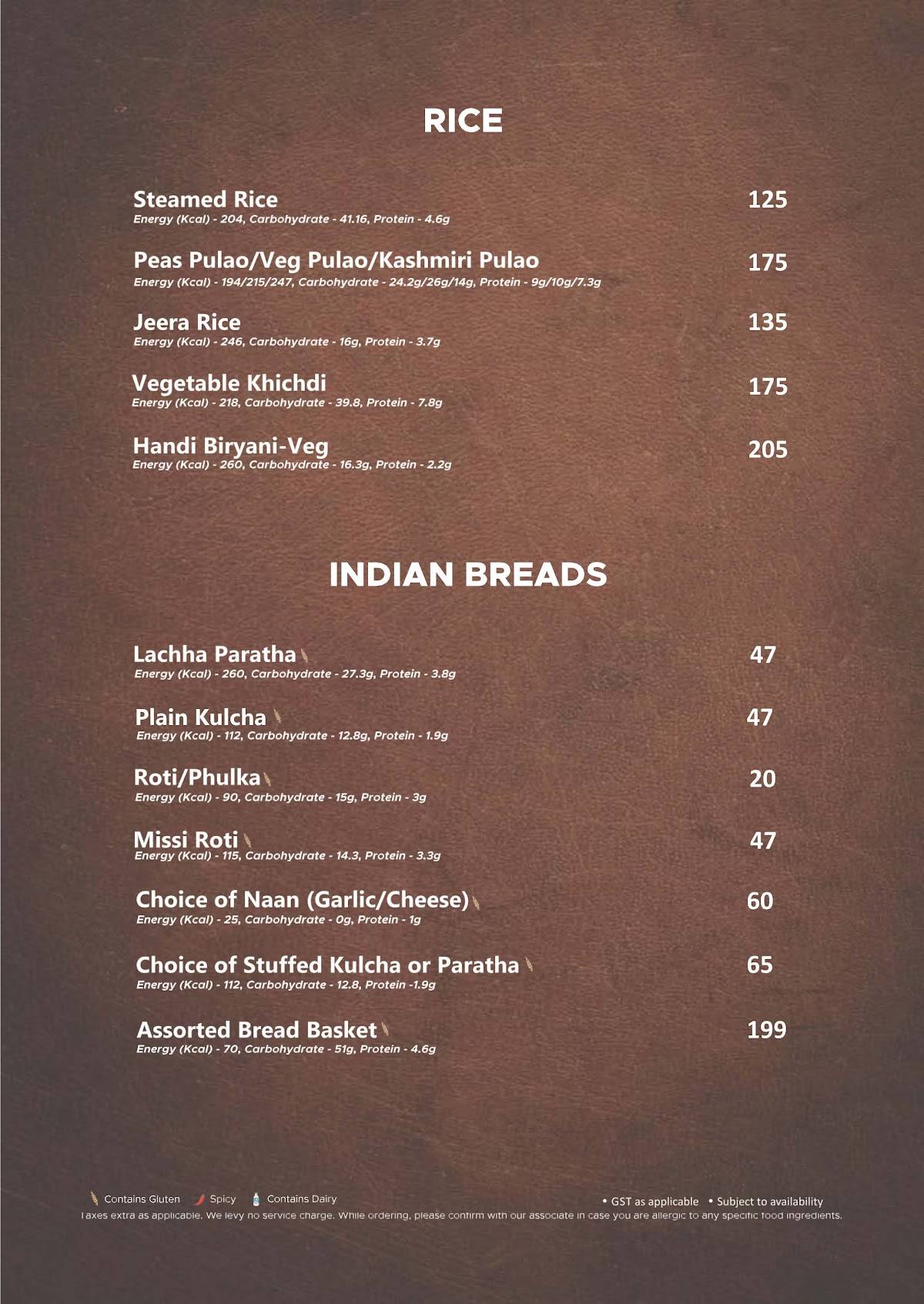Prasadam Restaurant & Banquet, Jamnagar menu
