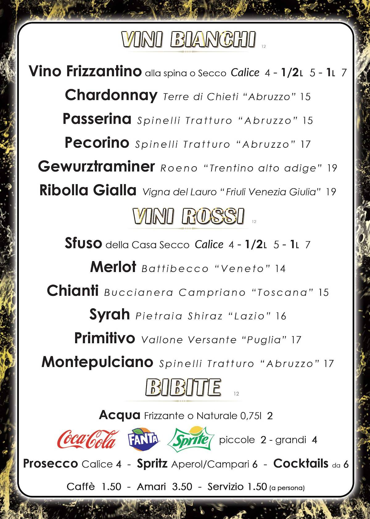 Menu di Jolly Ristorante Pizzeria 