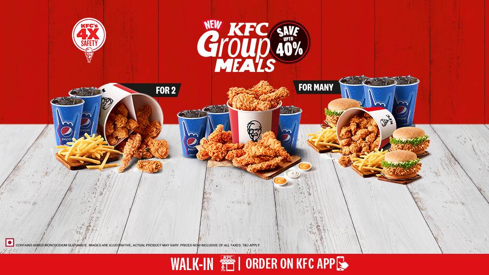 KFC menu