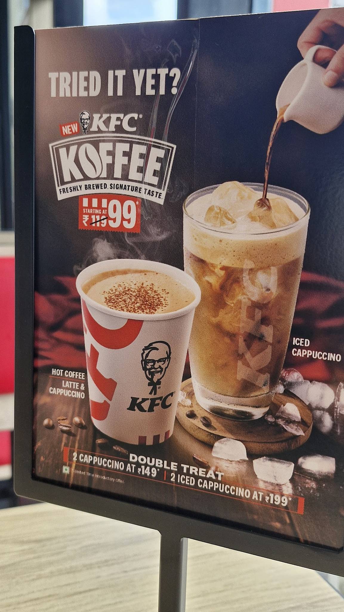 KFC menu