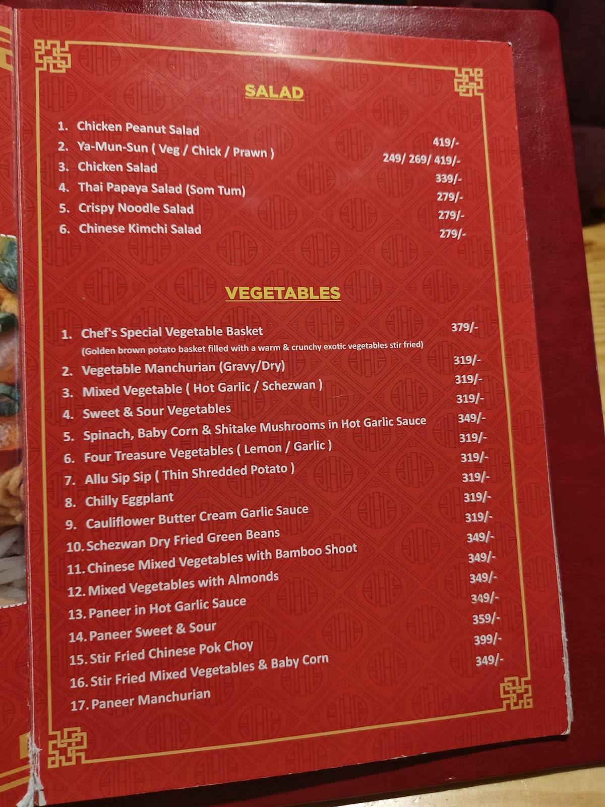 Kalsang Cafe and Restaurant (Mohali) menu