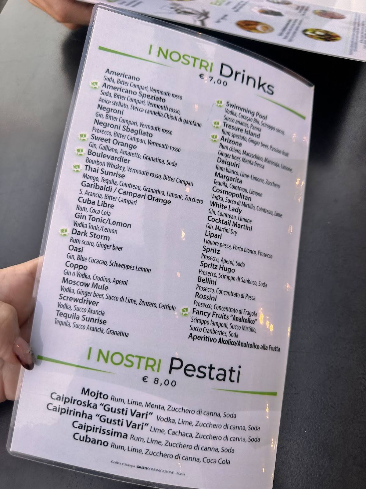 Menu di Kasamia 