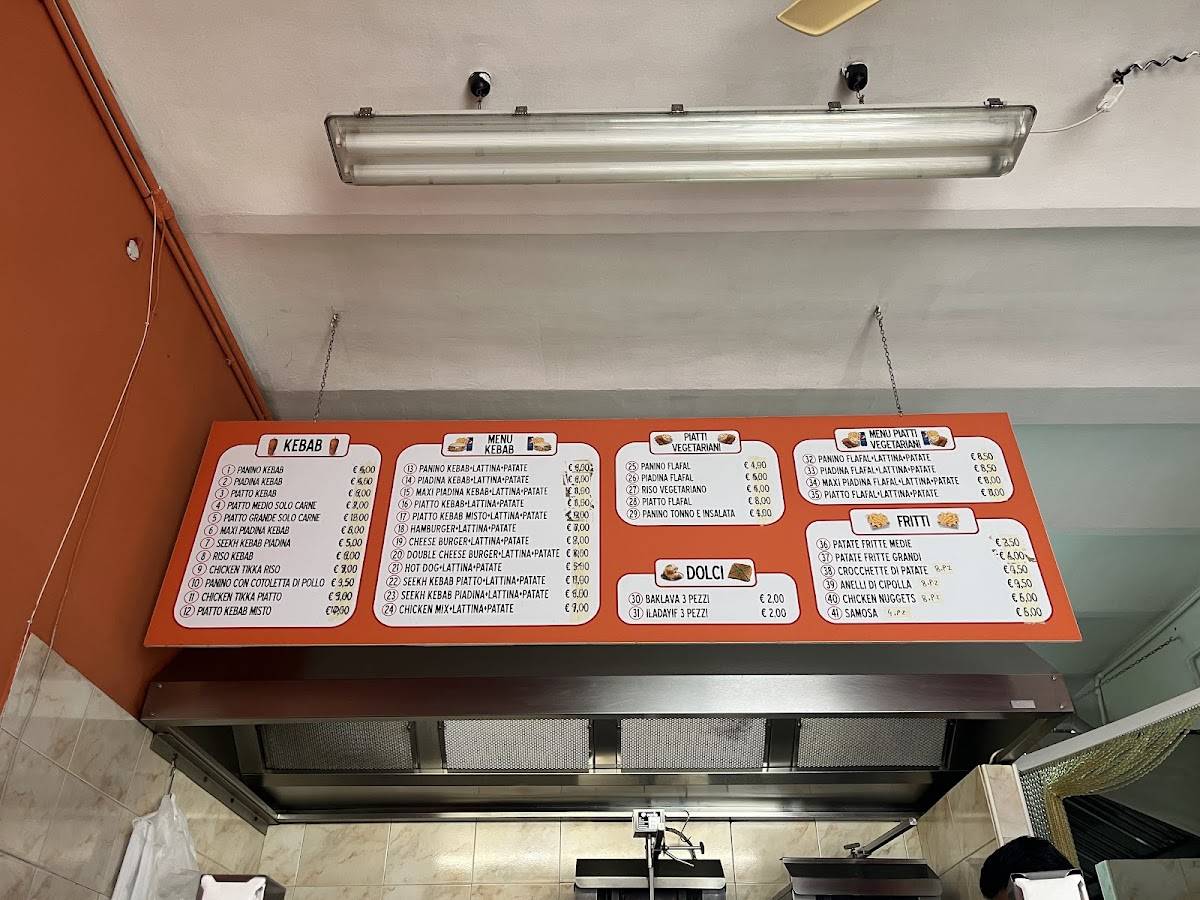 Menu di Kebaberia e fast food 
