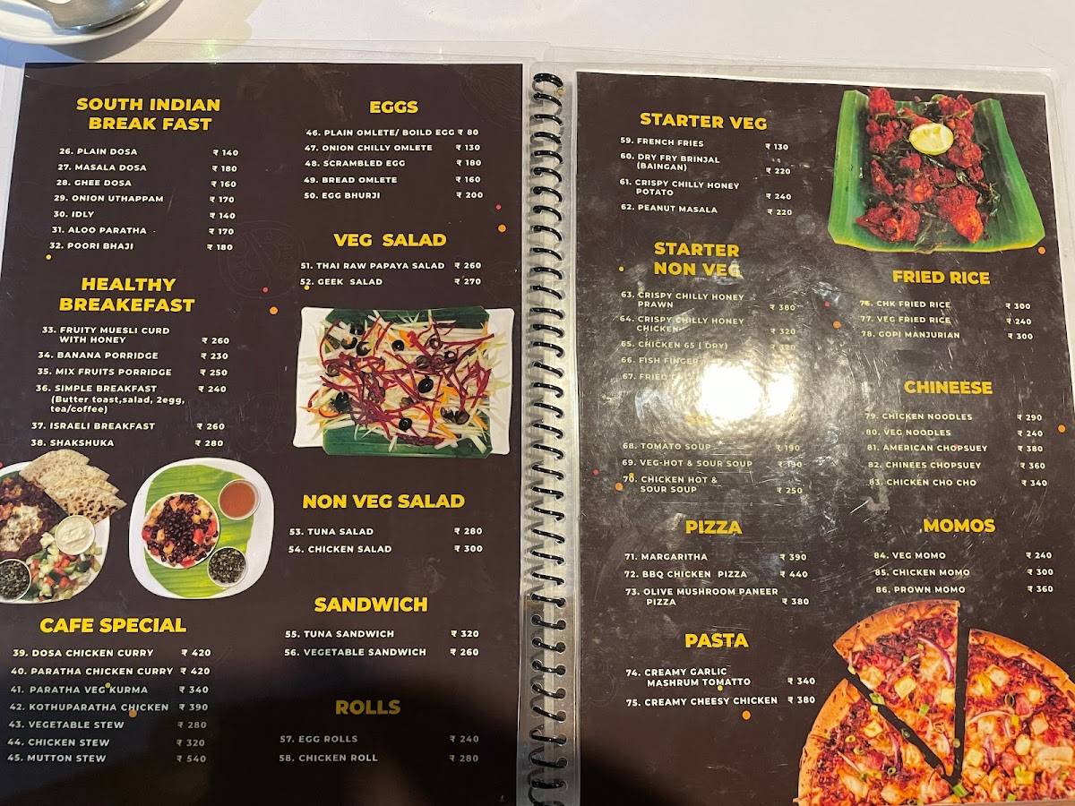 Kerala Cafe Resto menu