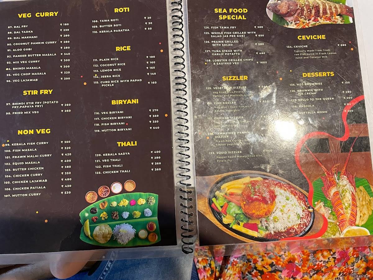 Kerala Cafe Resto menu