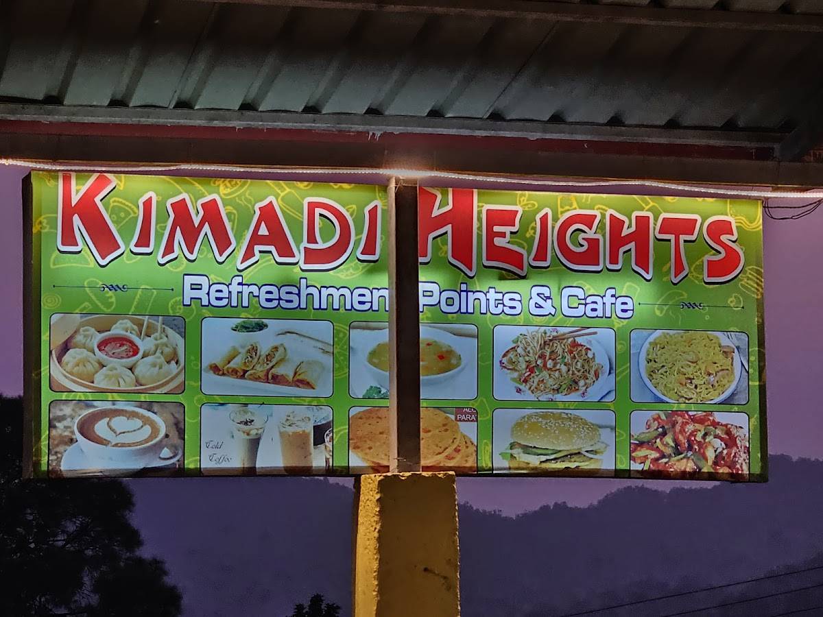 Kimadi height Refreshment Point & cafe.. menu