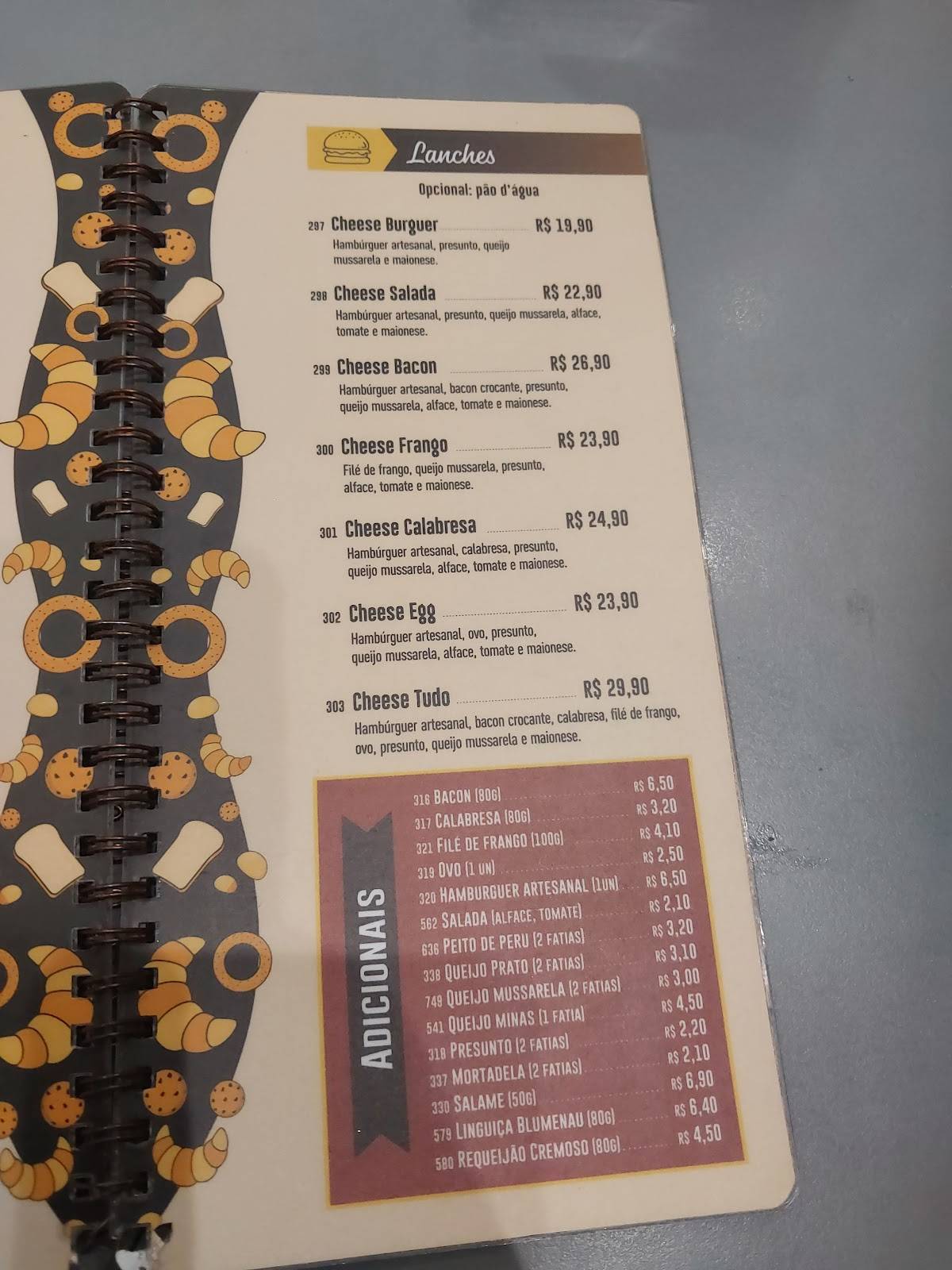 Kitutes Panificadora e Confeitaria cardápio