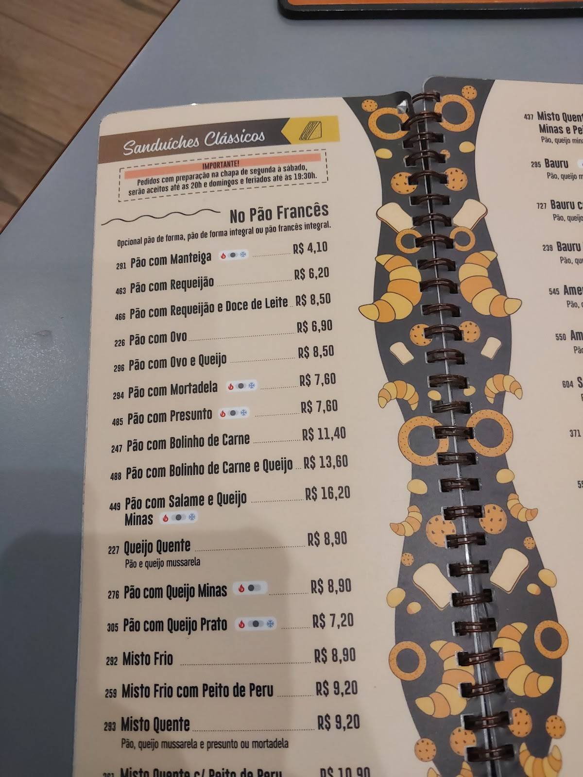 Kitutes Panificadora e Confeitaria cardápio