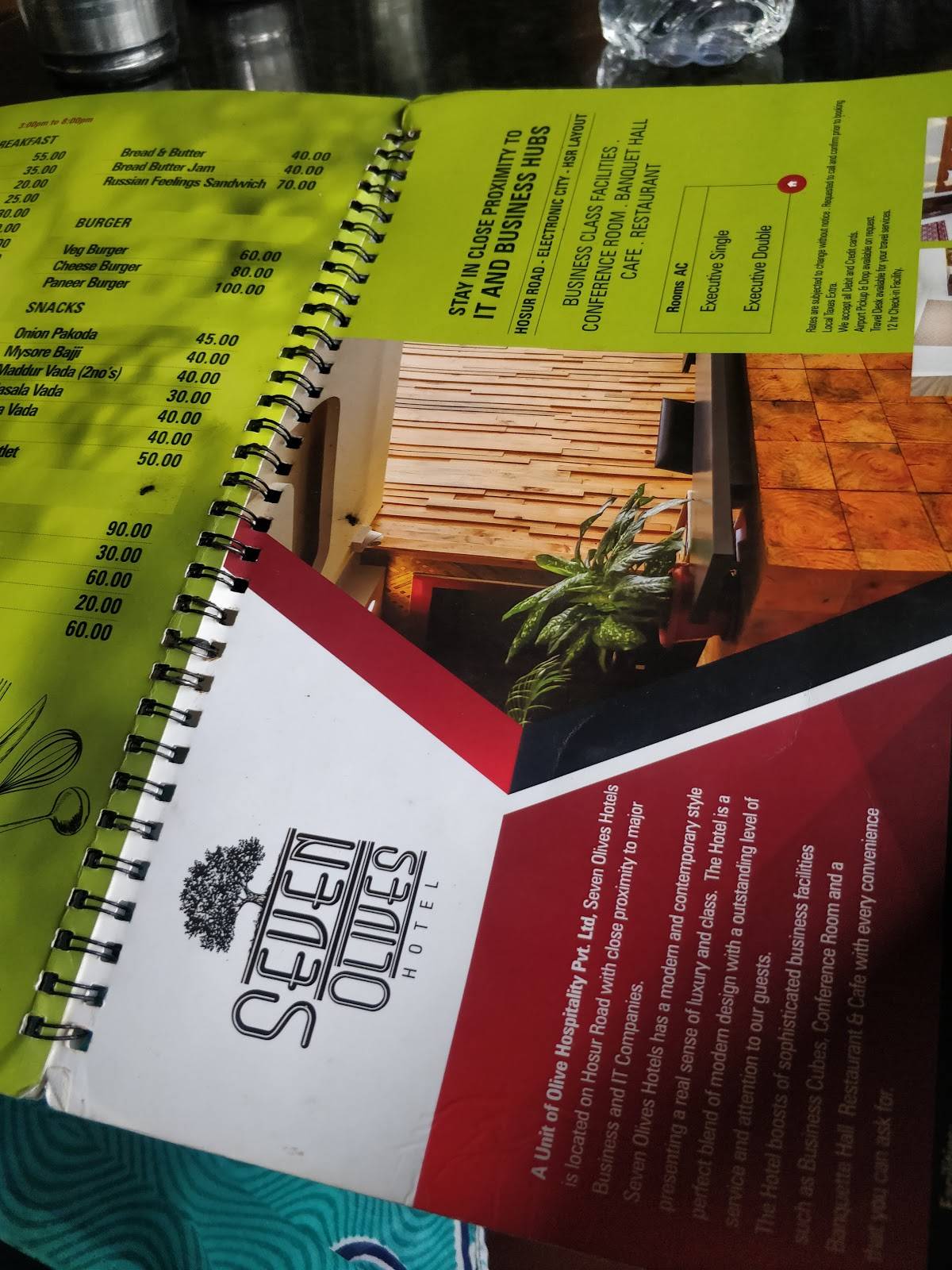 Menu at The Ossoor, Kollahalli, Bangalore Mangalore Hwy