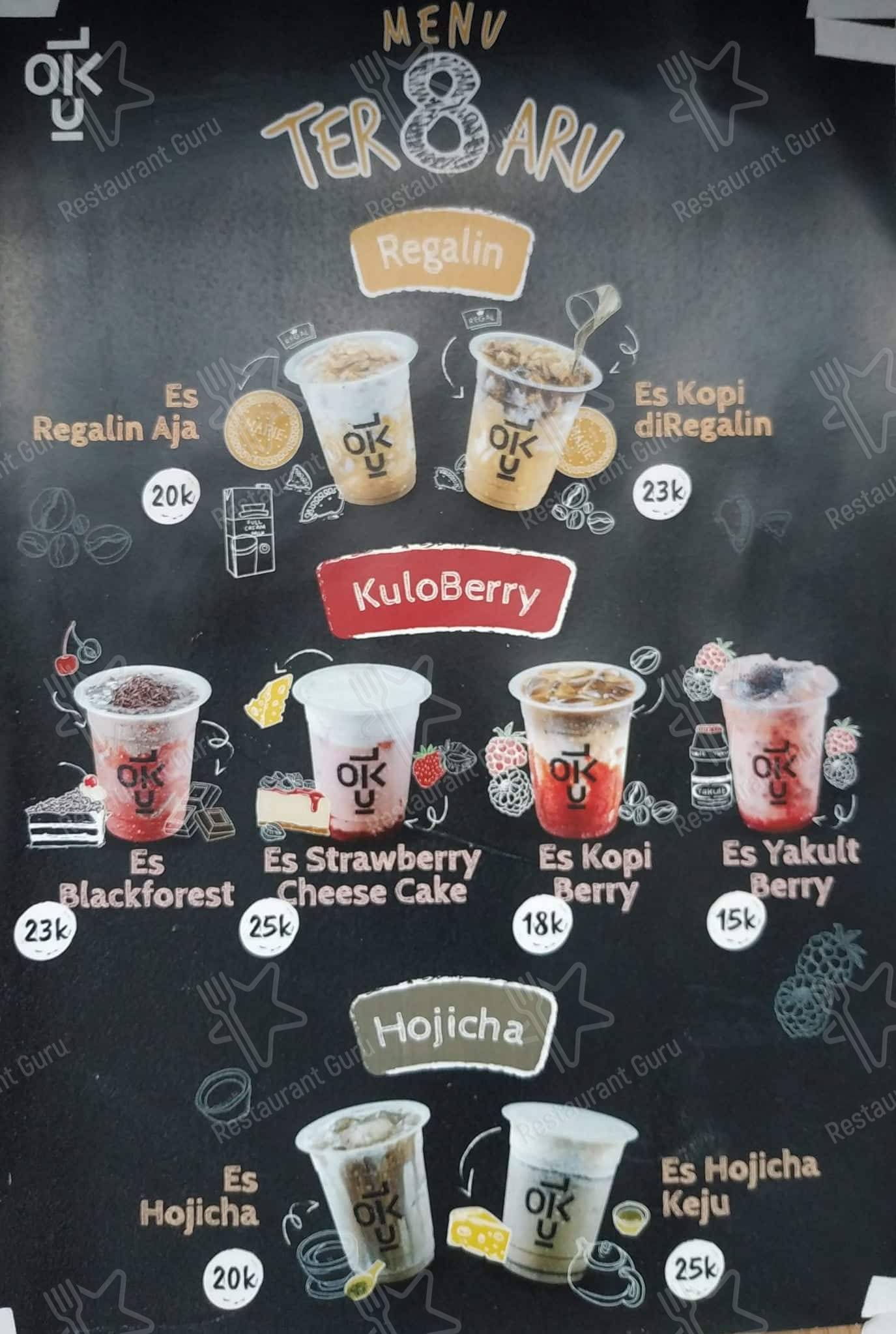 Batununggal Kulo Coffee Cafe menu