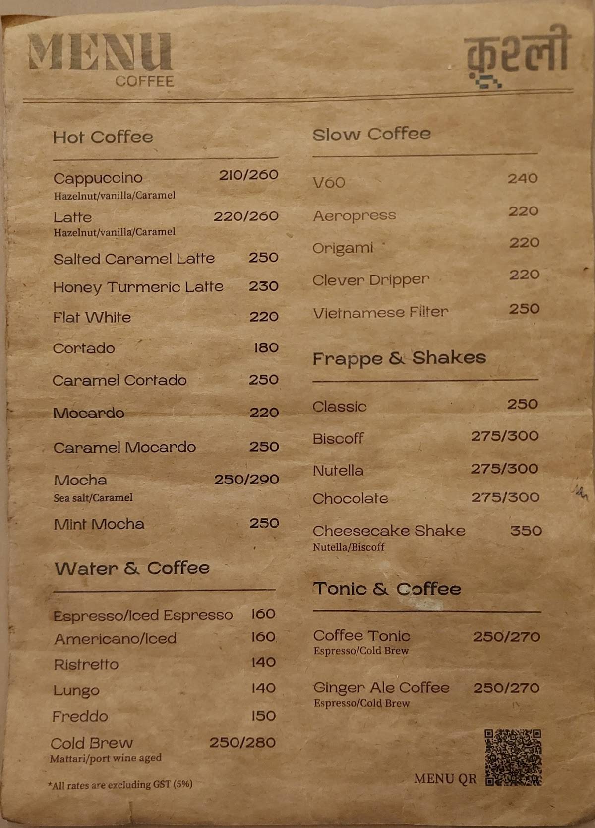 Koselig menu