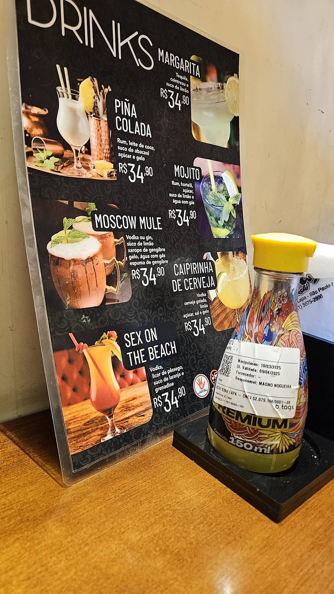 Kotay Sushi Lapa cardápio