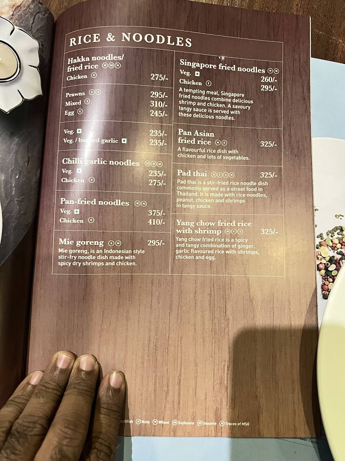 M Grill - Paragon Group menu