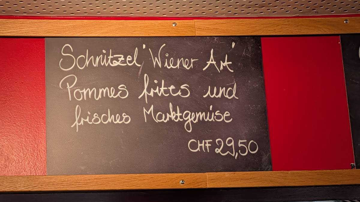 Menu di Restaurant Bellevue 