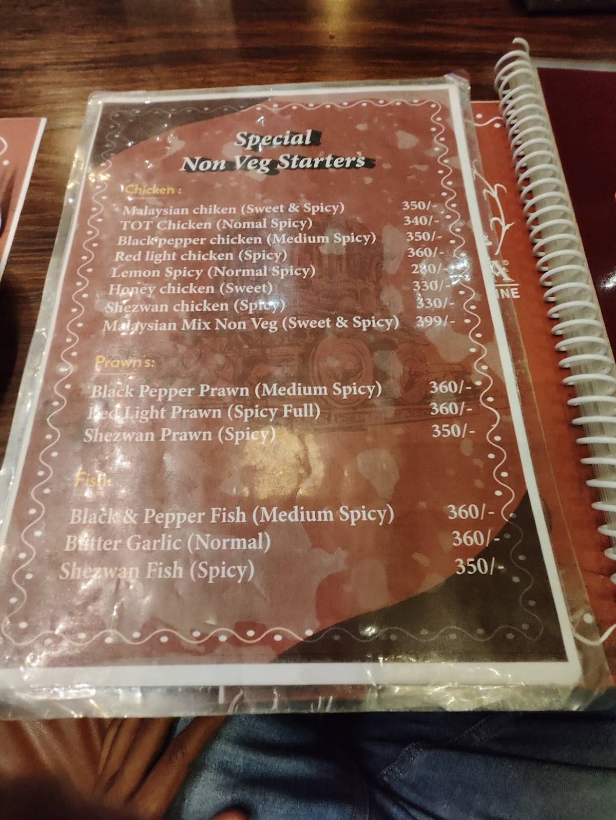 Kritunga menu