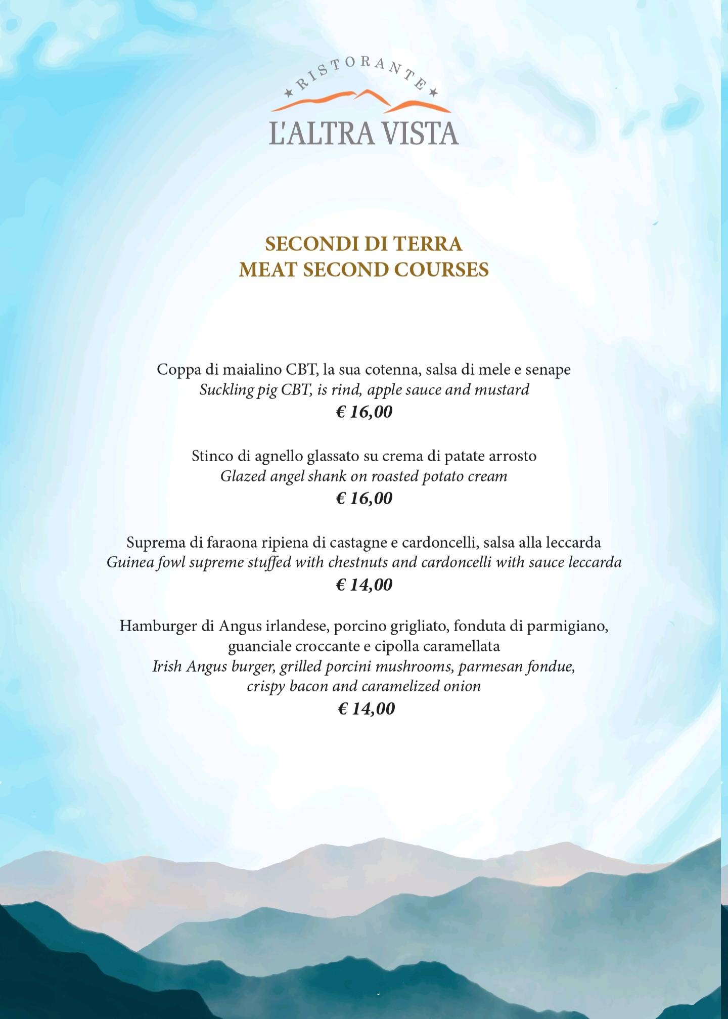 Menu di L'Altravista 