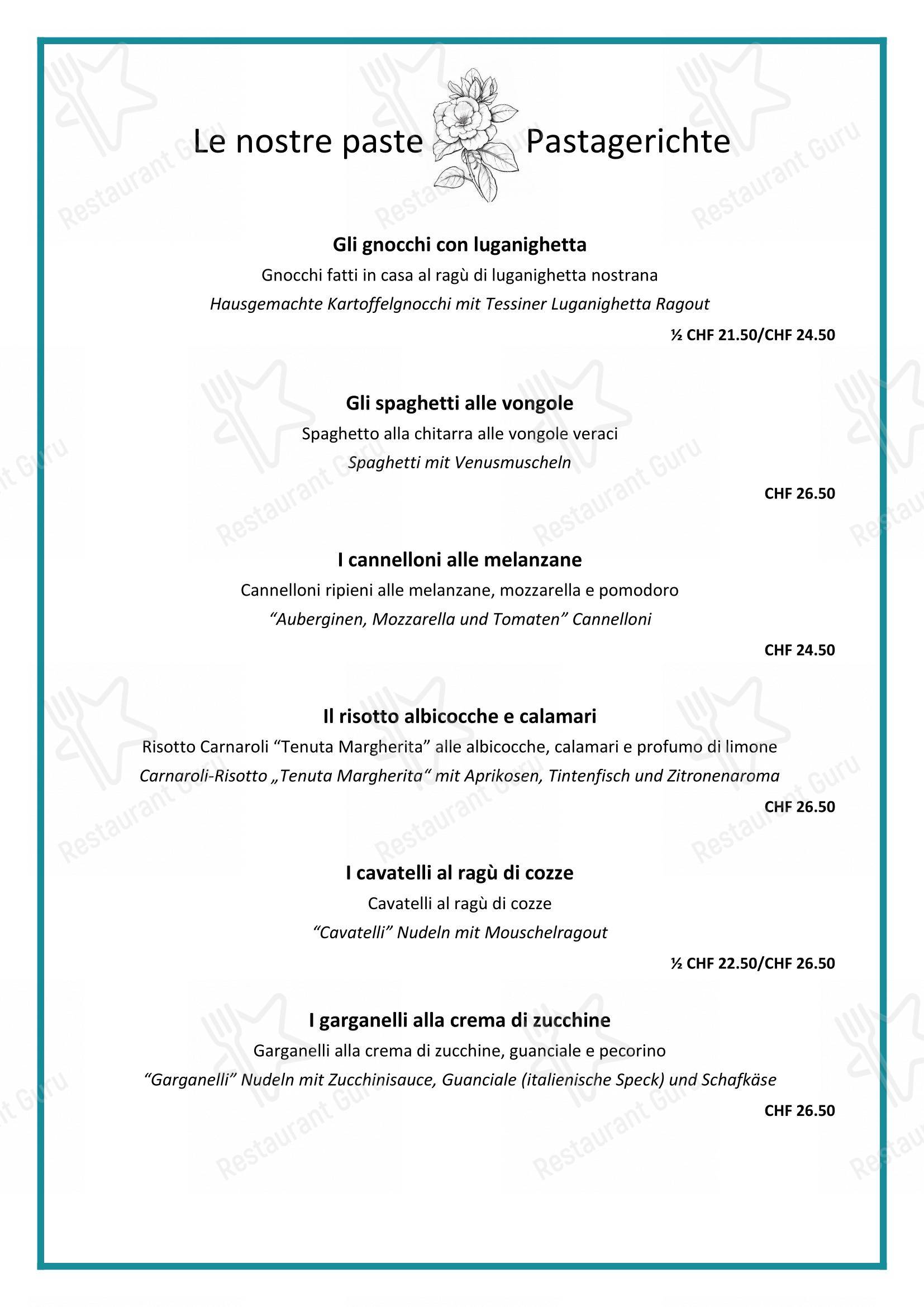 Menu di L'Approdo di Mappo - Menu