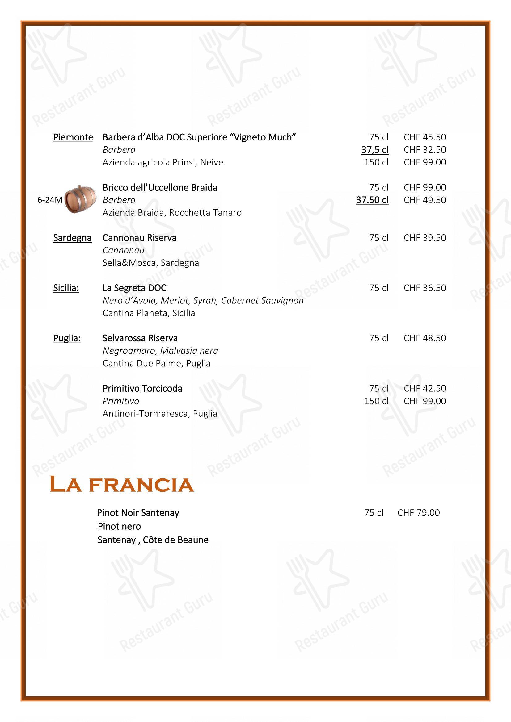 L'Approdo di Mappo in Minusio - Menu bar