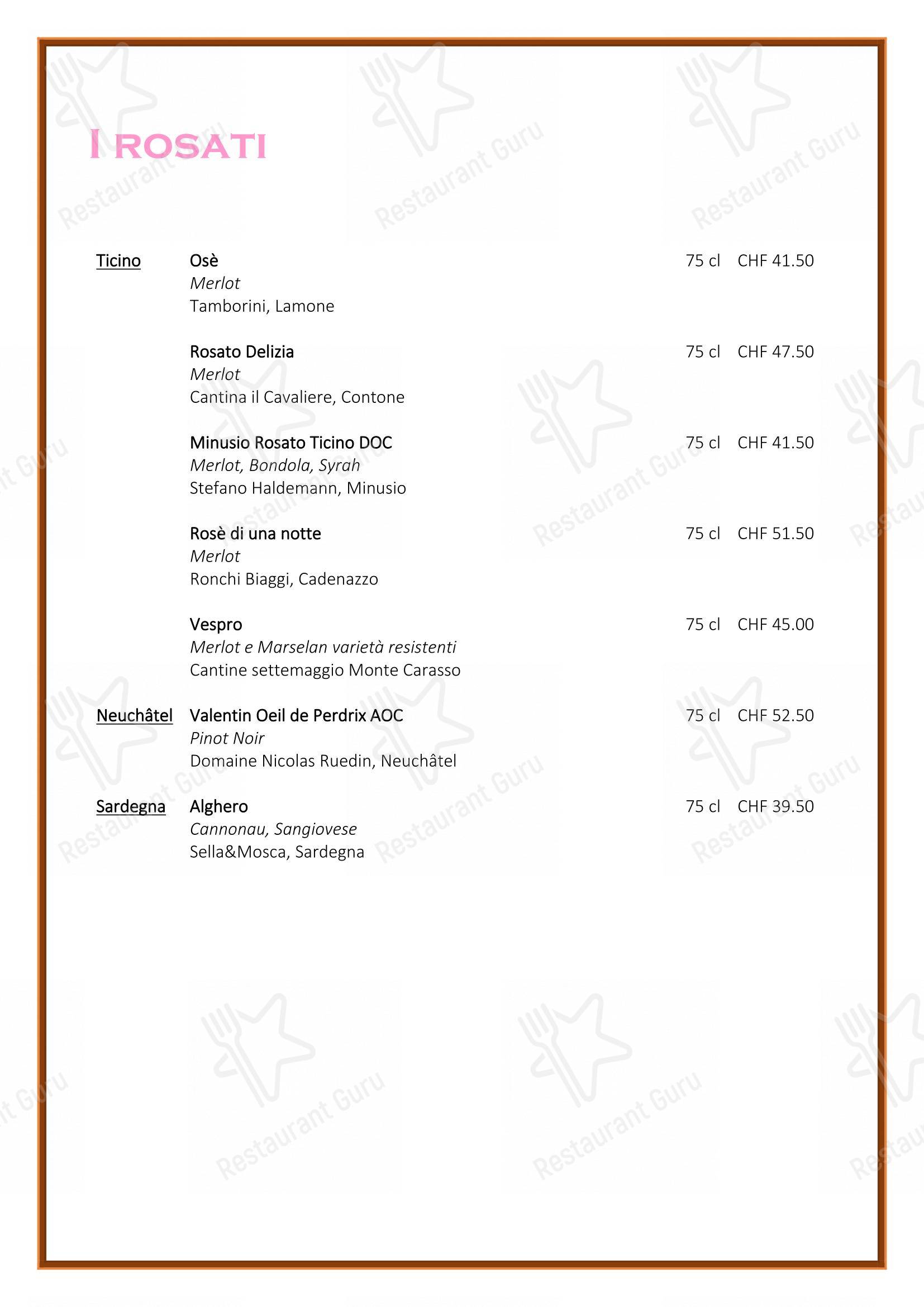 Menu di L'Approdo di Mappo - Menu bar