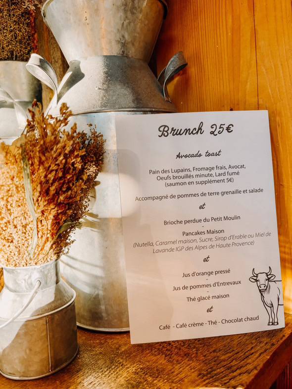 Menu de L’Étable