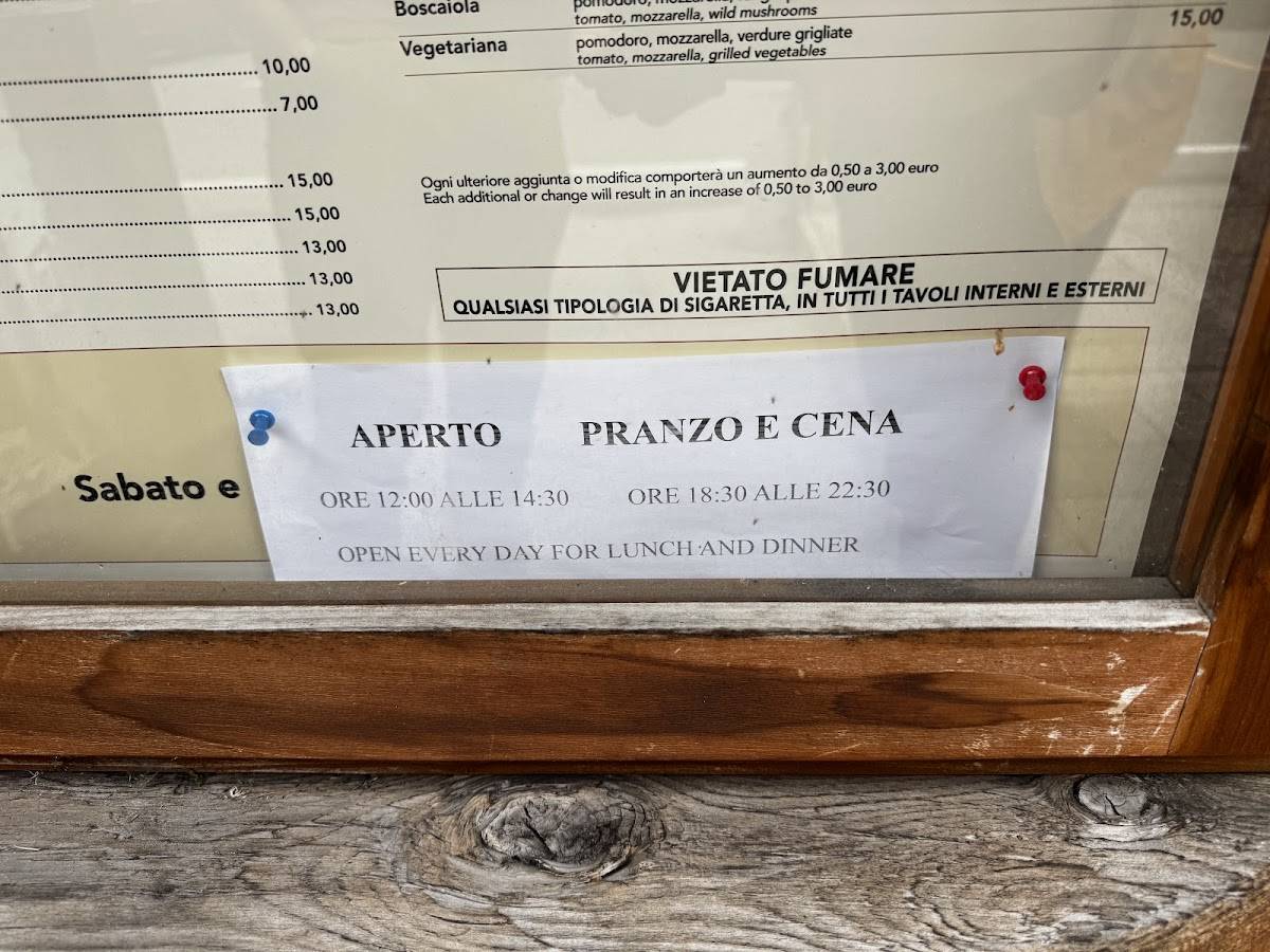 Menu di L'Étoile 