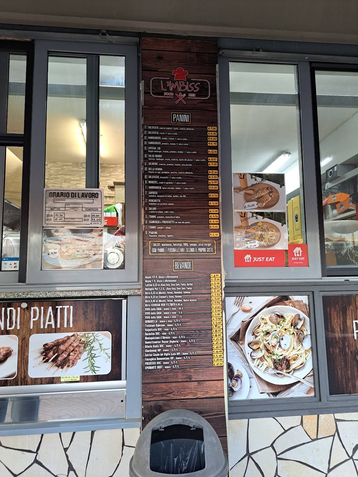 Menu di L'Imbiss 