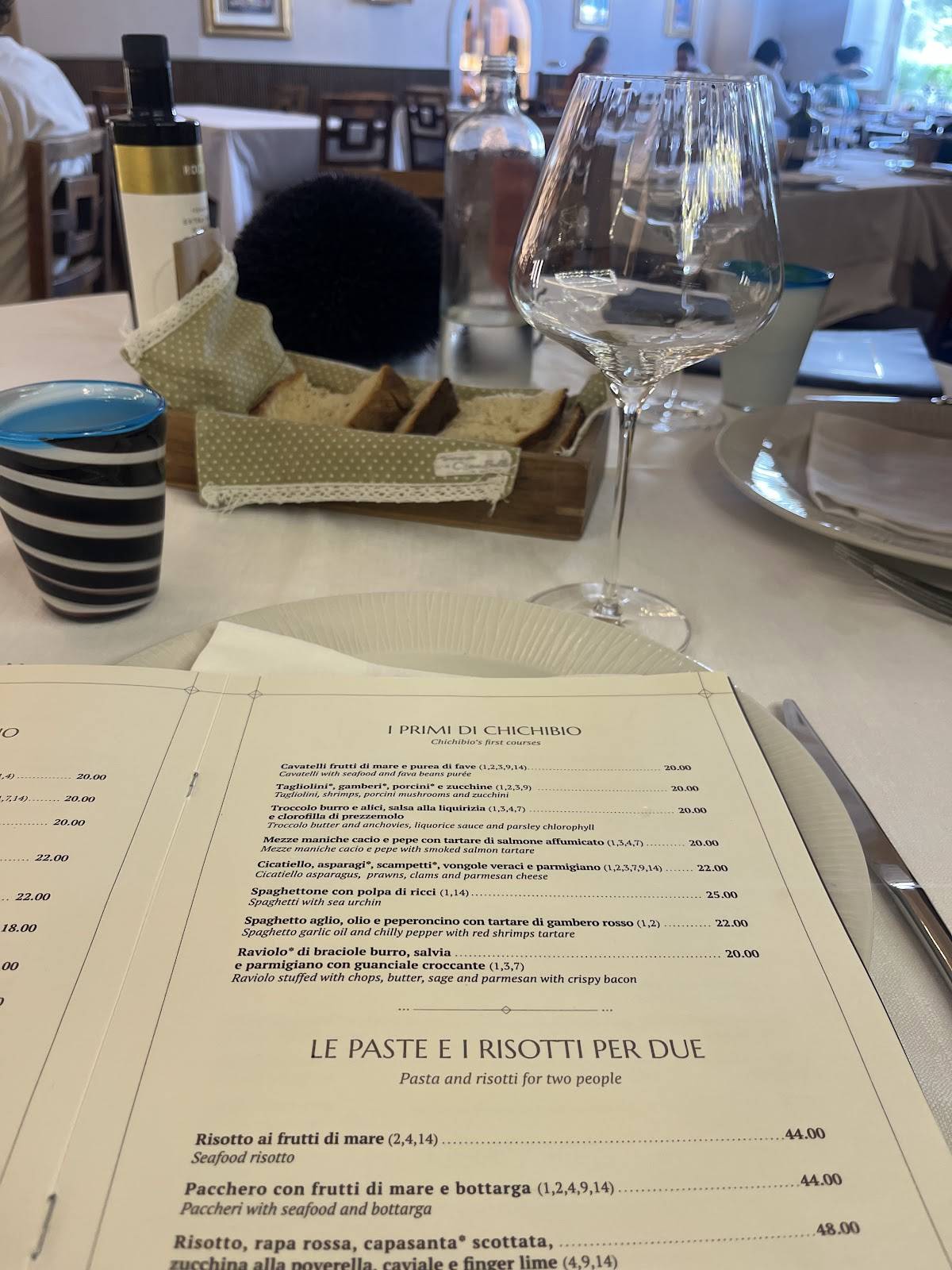 Menu di L'Osteria di Chichibio 