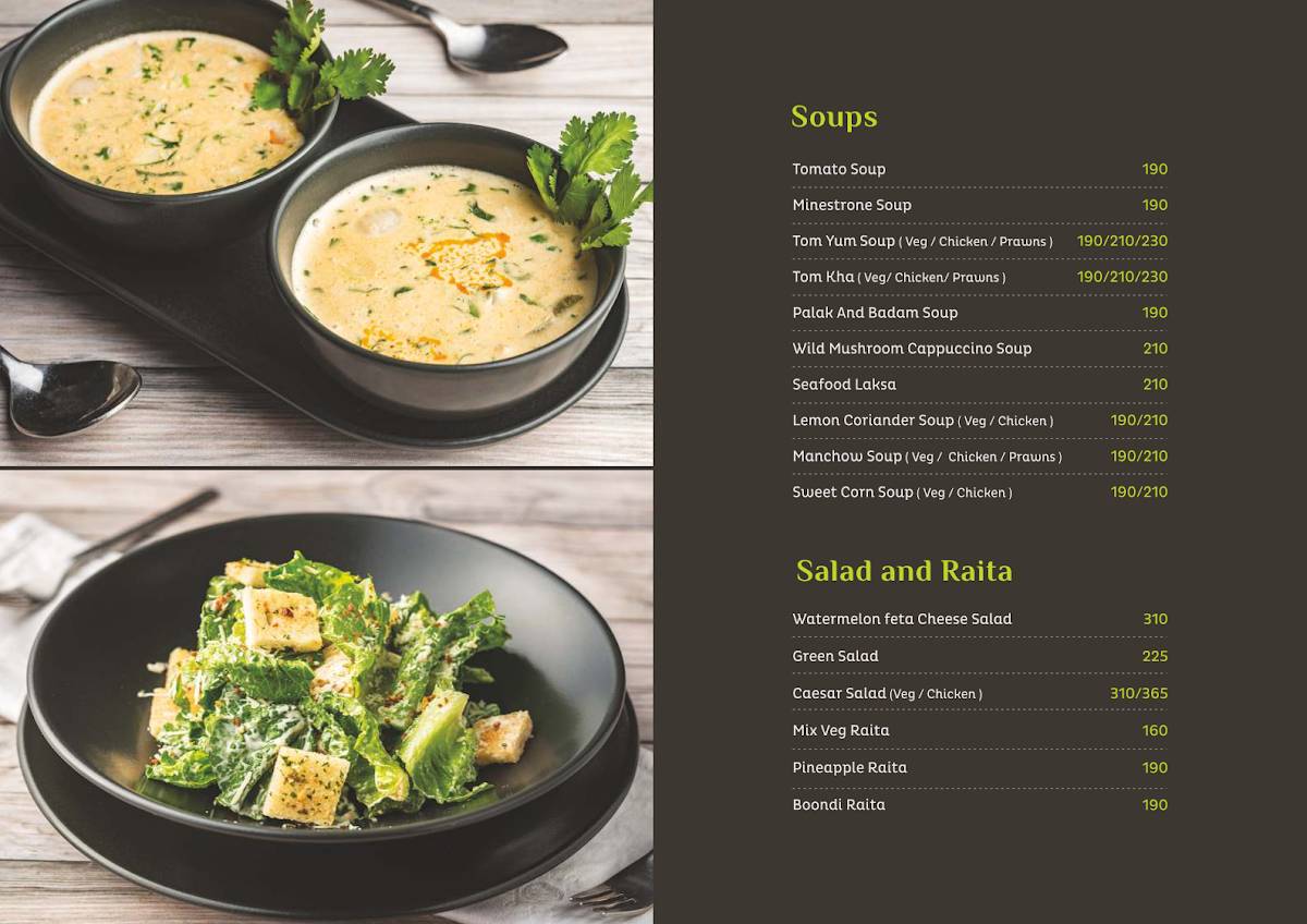 La Bali Bar & Kitchen menu