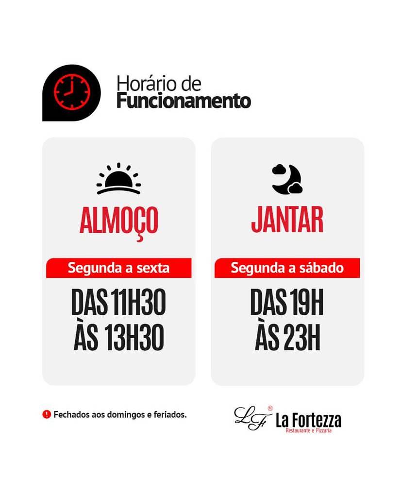 La Fortezza Restaurante e Pizzaria cardápio
