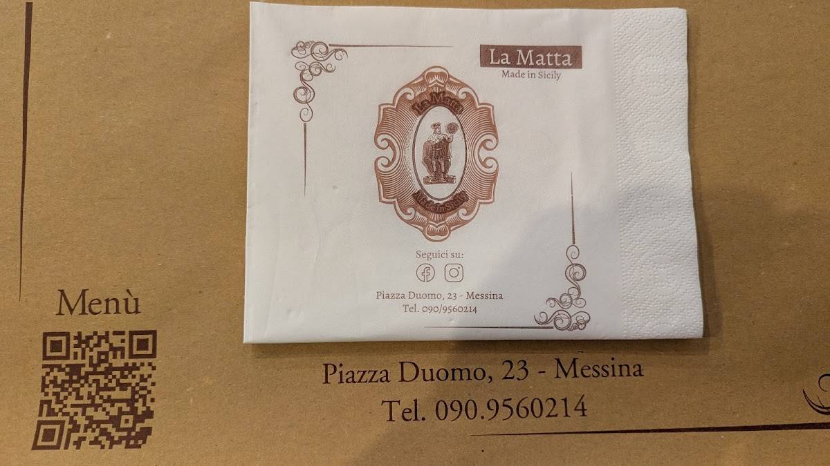 Menu di La Matta 
