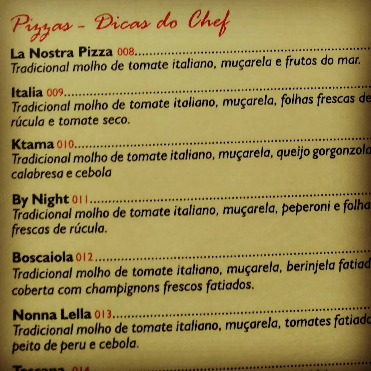 La Nostra Pizza a 1ª Pizzeria verdadeiramente italiana no recreio dos bandeirantes rj cardápio