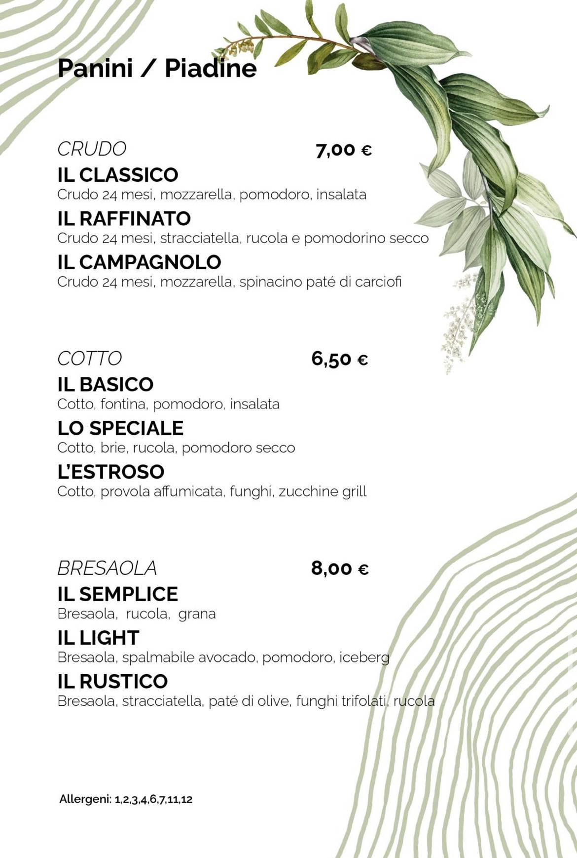 Menu di La Pagoda Lounge Bar 