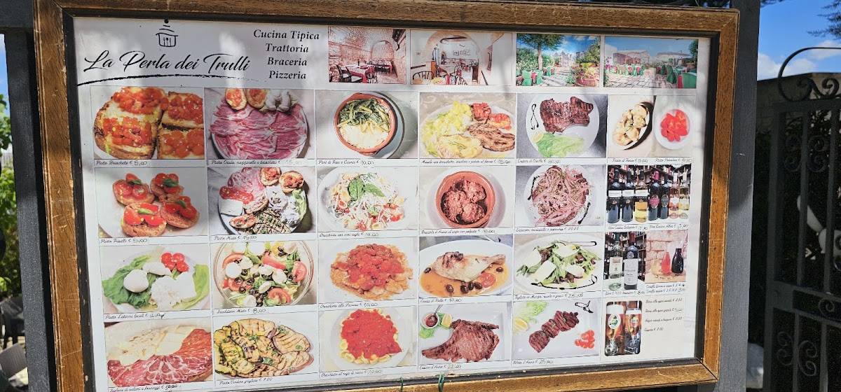 Menu di La Perla dei Trulli 