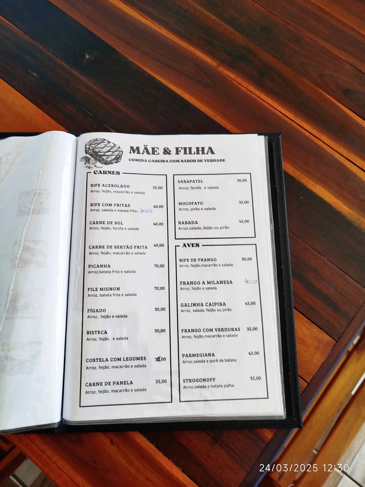La Tabla Restaurante cardápio