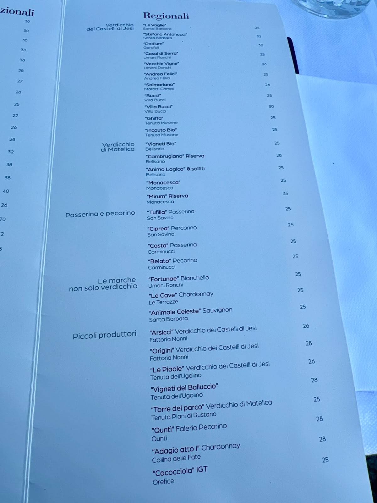 Menu di Ristorante La Torre 