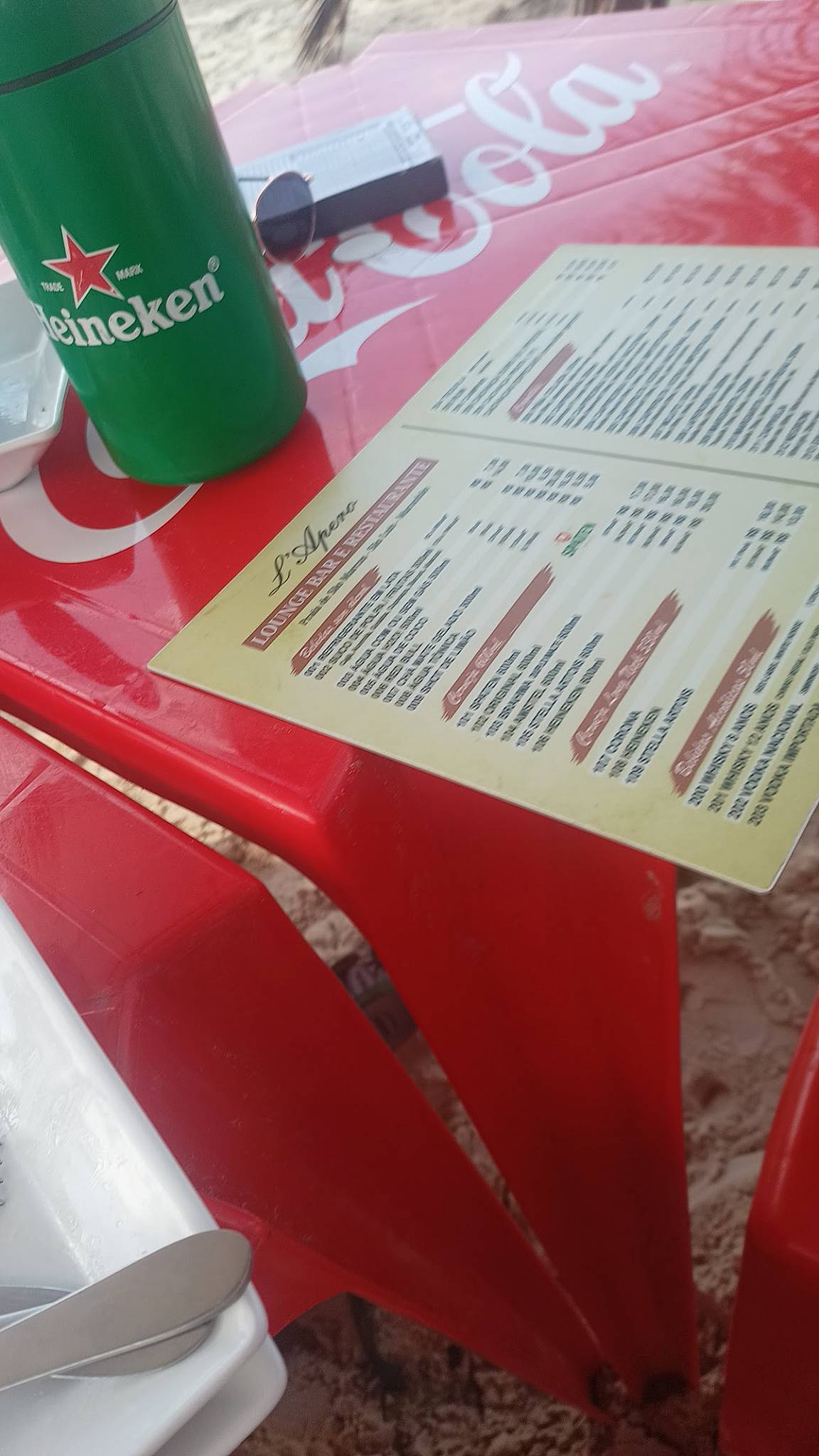 L'apero cardápio