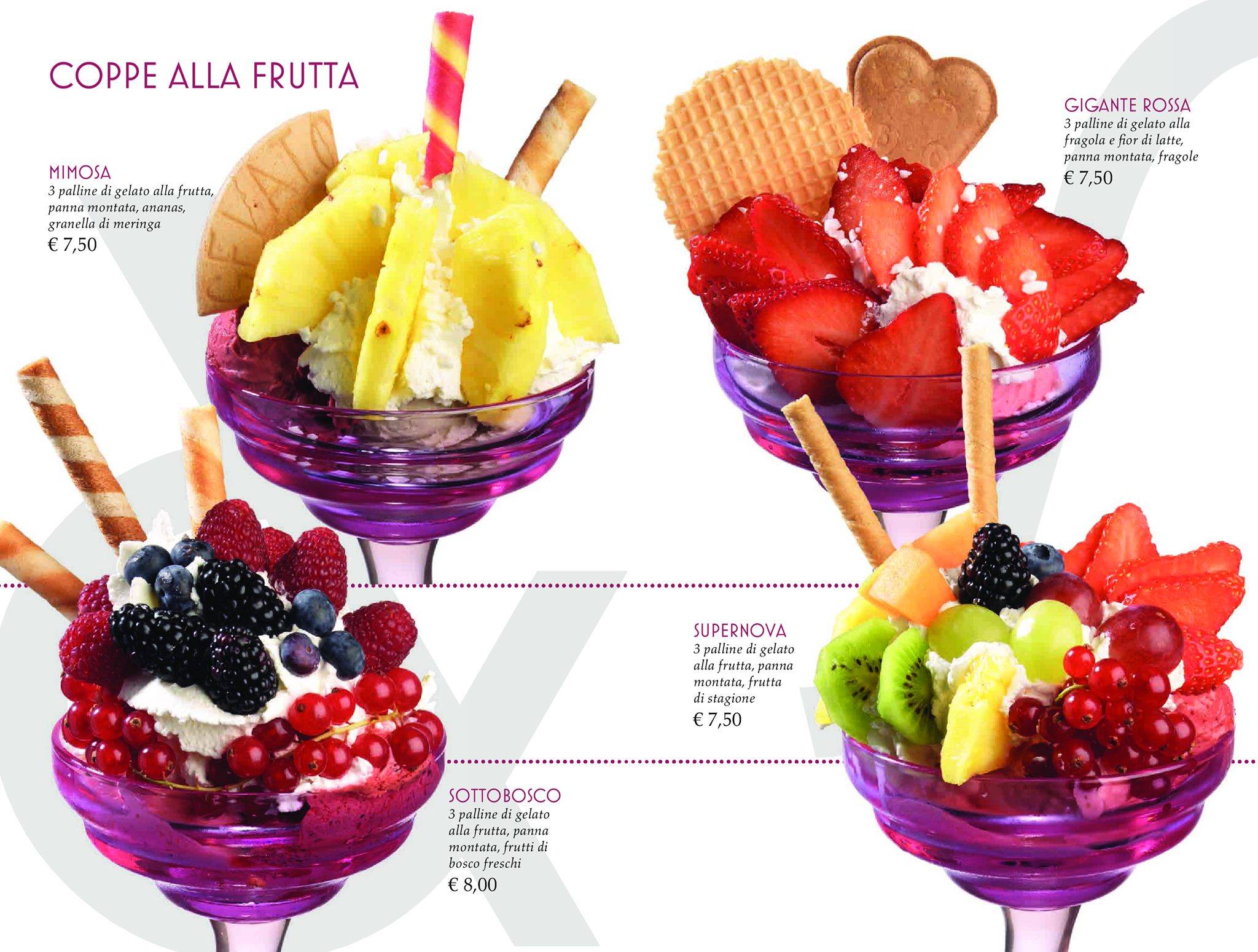 Menu di Latte & Stelle - Gelateria e Pasticceria 