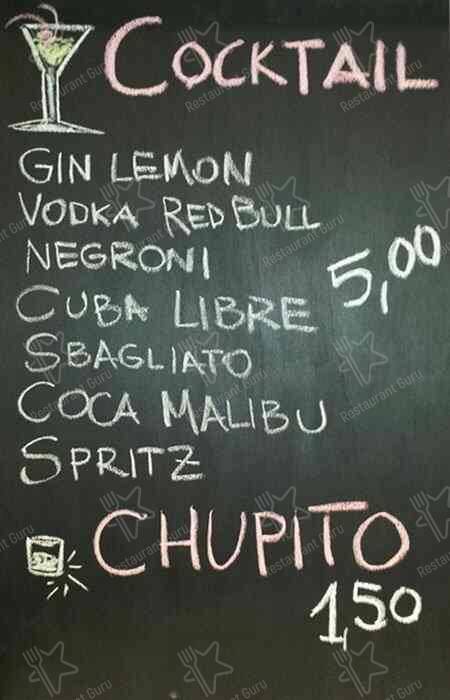 Menu di Ristorante Bar Latteria 