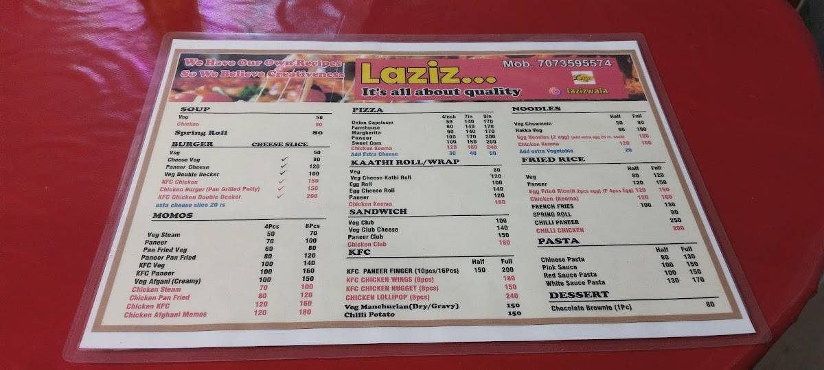 Laziz... menu