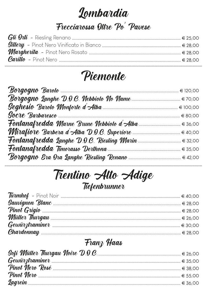 Menu di Le Isole Ristorante 