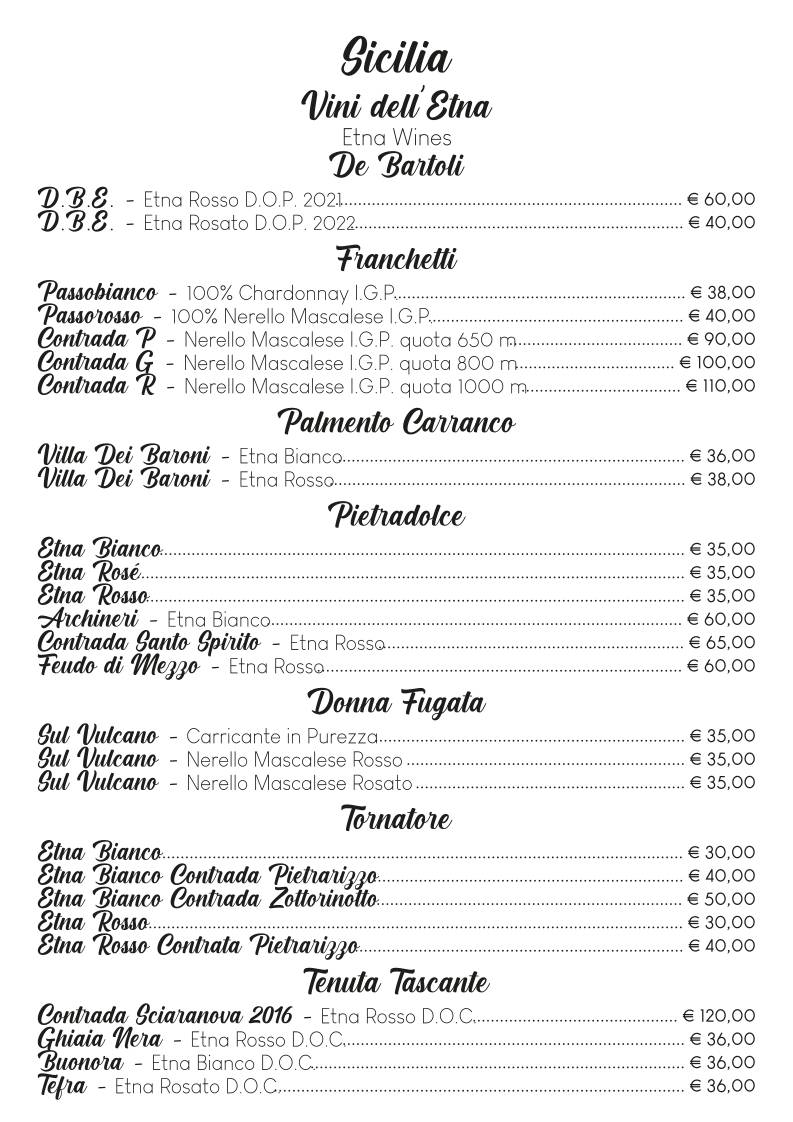 Menu di Le Isole Ristorante 