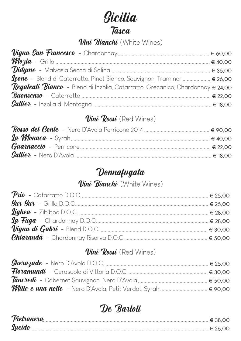 Menu di Le Isole Ristorante 