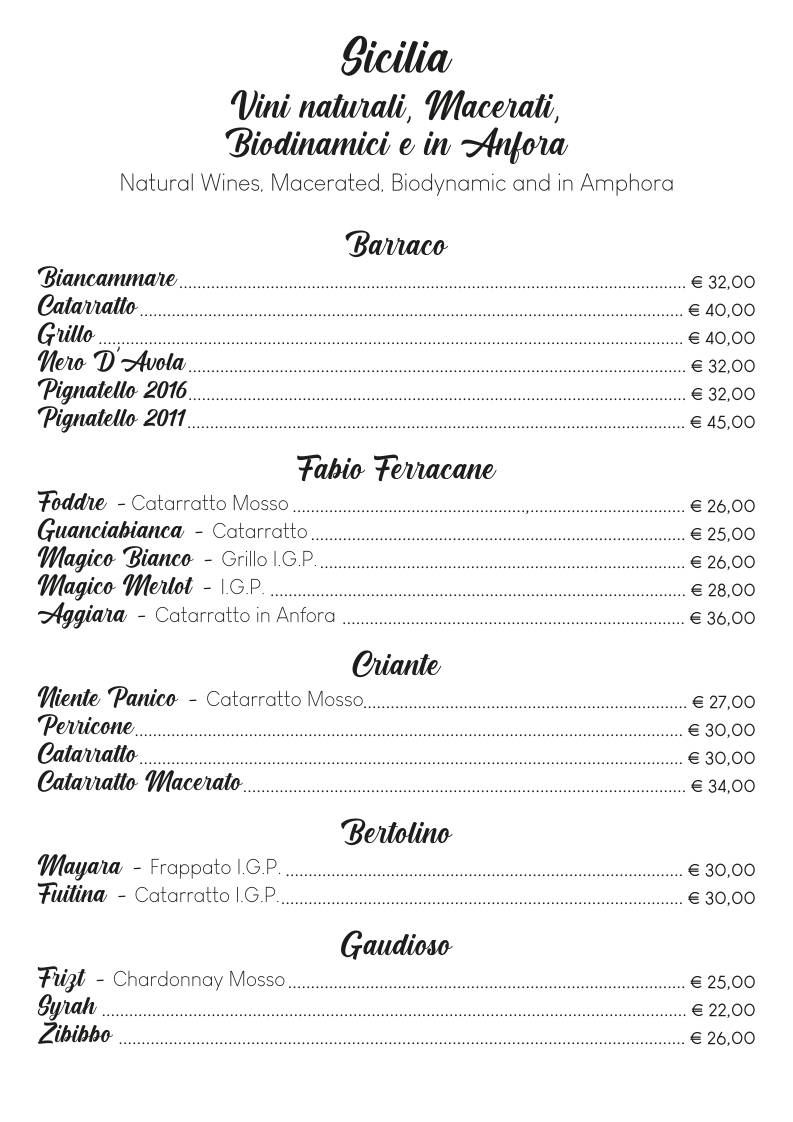 Menu di Le Isole Ristorante 