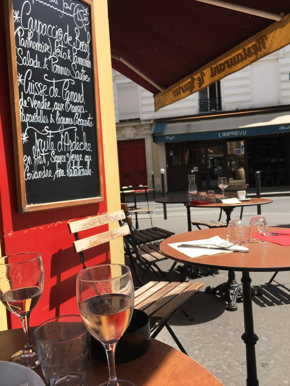 Menu de Le Laurier