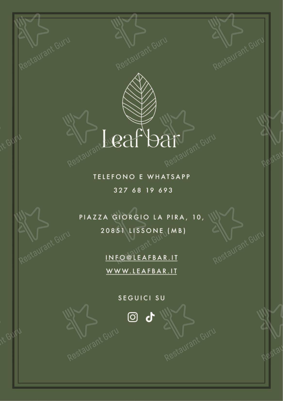 Детское per Leaf Bar in Lissone