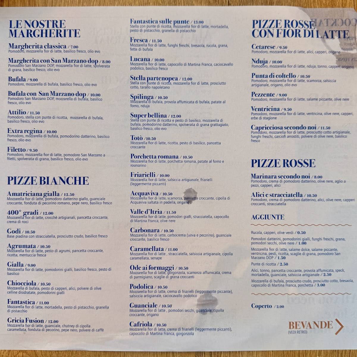 Menu di 400 Gradi Lecce 